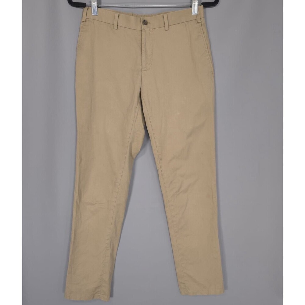 INDOCHINO Men’s Pants Size 28x28 SOHO 44 Cotton Slacks Trousers Tan‎ Khaki